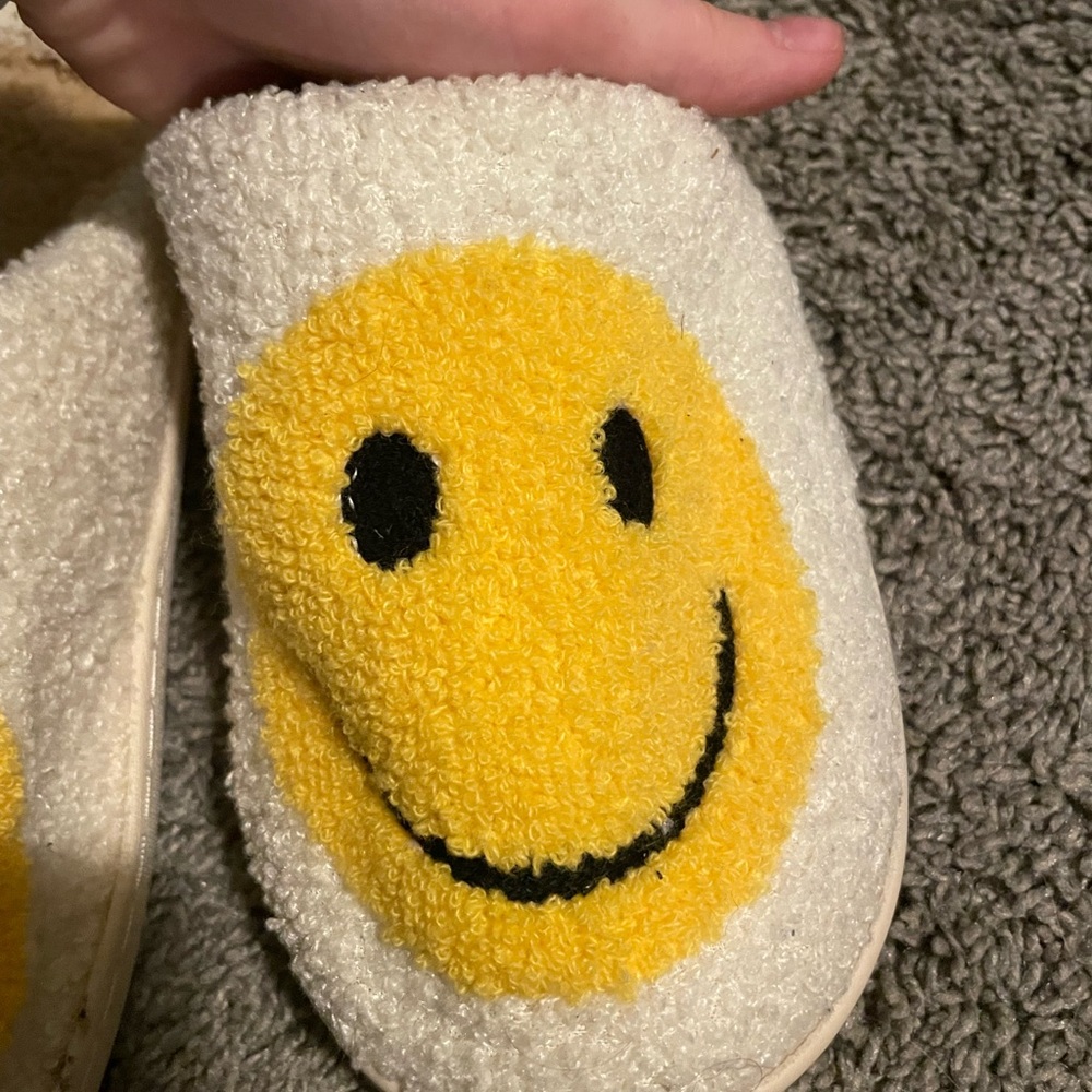 Cozy Smiley Face Slippers